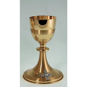 AFF-CAL088 Calice martellato satinato oro diam 13 alt 21 cm coppa  diam 9 cm euro 475,80